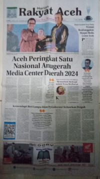 Rakyat Aceh : Spirit Baru Membangun Nanggroe : Kamis 7 Maret 2024 / 26 Syaban 1445 H