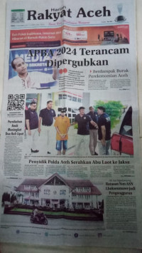 Rakyat Aceh : Spirit Baru Membangun Nanggroe : Rabu 29 November 2023 / 15 Jumadil Awal 1445 H
