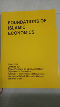 Foundations Of Islamic Economis