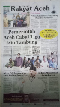 Rakyat Aceh : Spirit Baru Membangun Nanggroe : 1 NovembeR 2023 / 17 Rabiul Akhir 1445 H